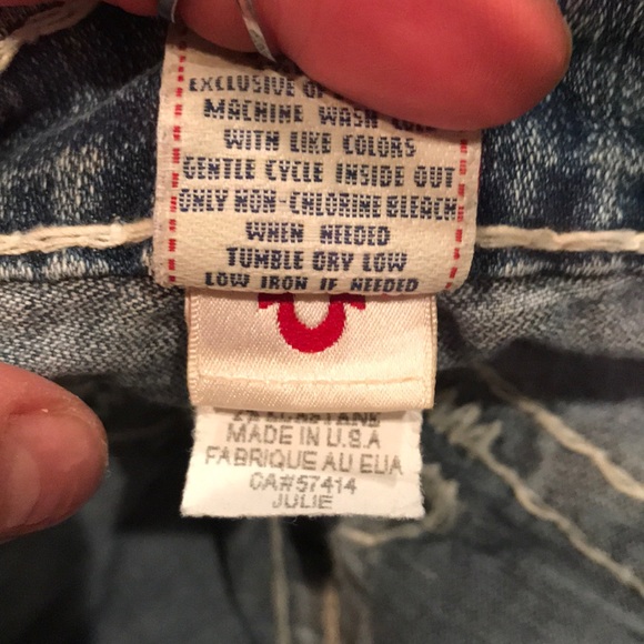 True Religion jeans size 25 style "Julie" NWT - Picture 7 of 11